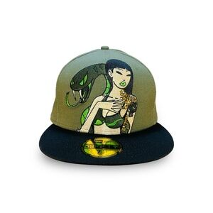 New Era 59FIFTY Tokidoki Fitted Cap Hat Serpent Cobra Snake Size 7-1/2 TKDK NWOT